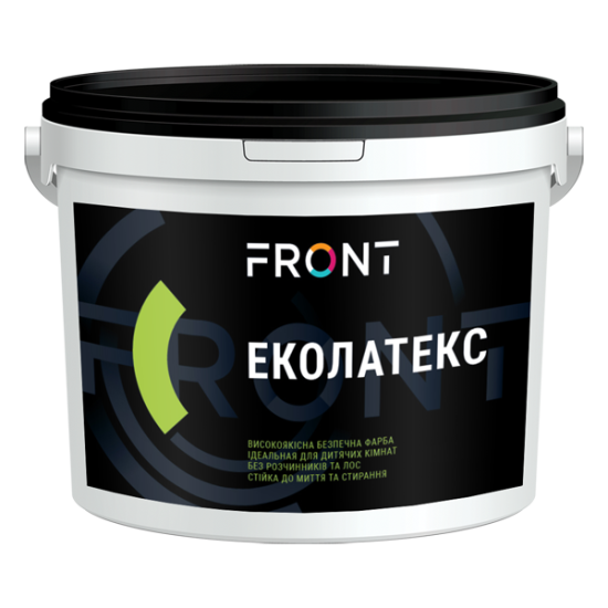 Фарба ЕКОЛАТЕКС, FRONT, біла, 25кг.